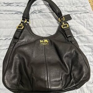 Coach Black Leather Women's Bag